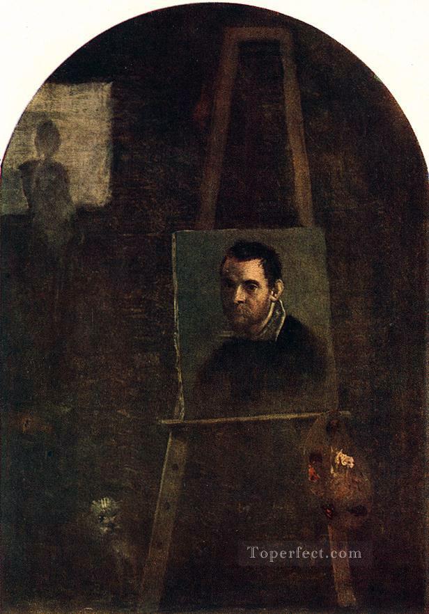 Self portrait Baroque Annibale Carracci Oil Paintings